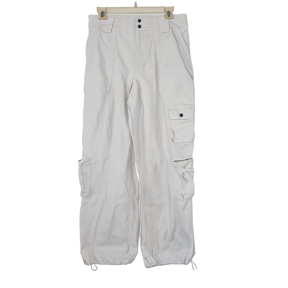 FOREVER 21 Cargo Utility Lightweight Light Beige Pants Medium
